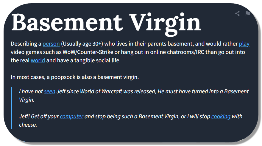 Definition of Basement Virgin